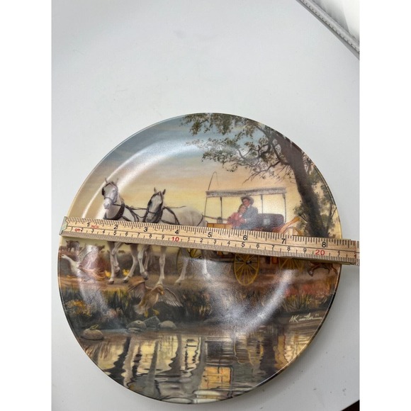 Vintage Knowles The Surrey With The Fringe on Top From Oklahoma Collectors Plate - Picture 7 of 8